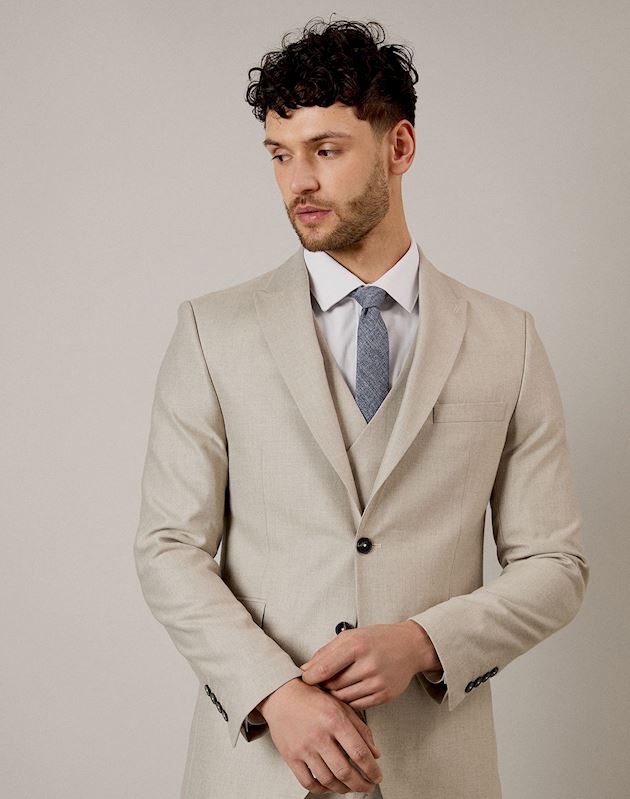 v2_Burton Pale Grey Textured Slim Fit Suit Jacket.jpg