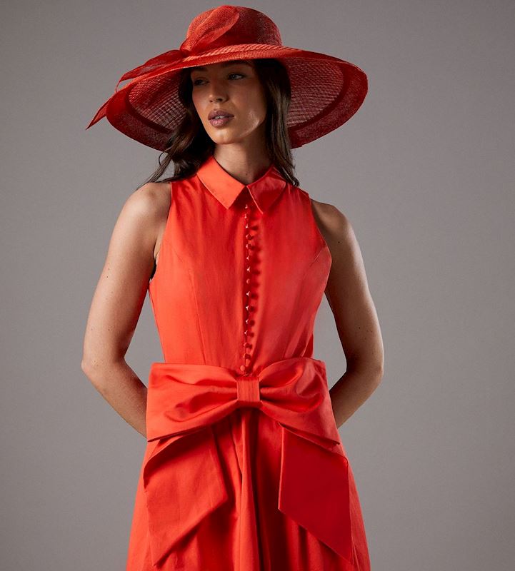 V1_Coast Lisa Tan Exaggerated Bow Shirt Dress.jpg